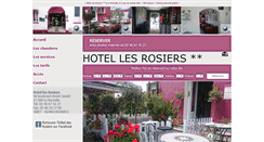 Desktop Screenshot of hotel-lesrosiers.com